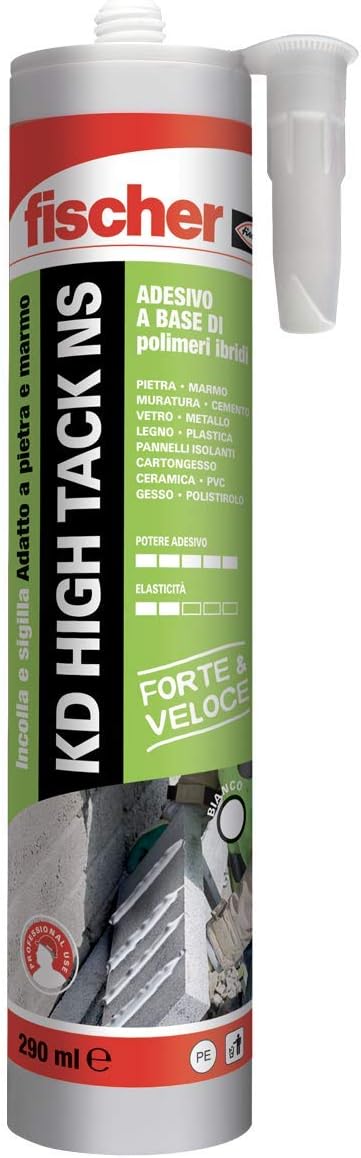 SIGILLANTE ADESIVO KD High Tack BIANCO - 290 ml - FISCHER 545171