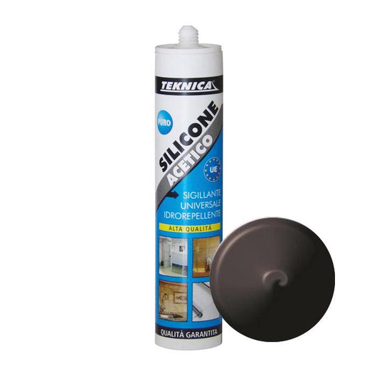 SILICONE ACETICO CARTUCCIA TEKNICA Nero