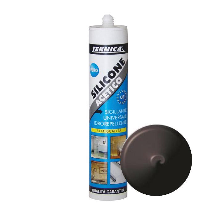 SILICONE ACETICO CARTUCCIA TEKNICA Nero