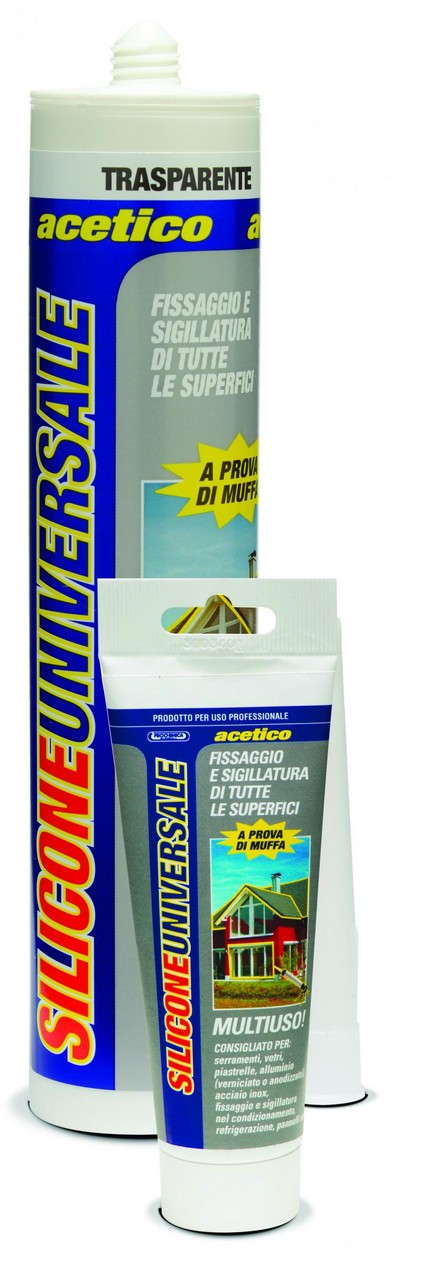 SILICONE ACETICO UNIVERSALE TRASP. MANUALE ML. 80