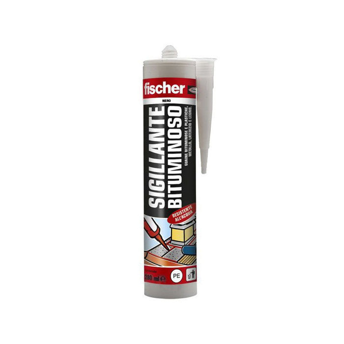 SILICONE BITUMINOSO NERO Sb280 -280 ml - FISCHER 553127