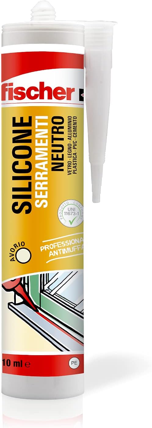 SILICONE SIGILLANTE SNF - 310 ml - AVORIO - FISCHER 9375