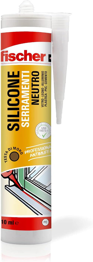 SILICONE SIGILLANTE SNF - 310 ml - TESTA DI MORO - FISCHER 9376