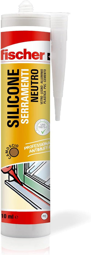 SILICONE SIGILLANTE SNF - CAMOSCIO - 310 ml - FISCHER 9381