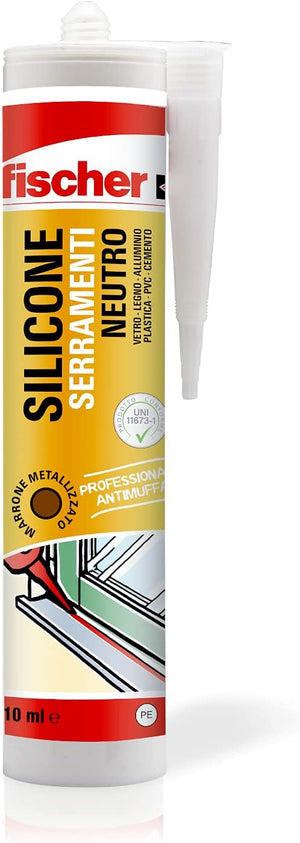 SILICONE SIGILLANTE SNF - MARRONE METALLIZZATO - 310 ml - FISCHER 71319