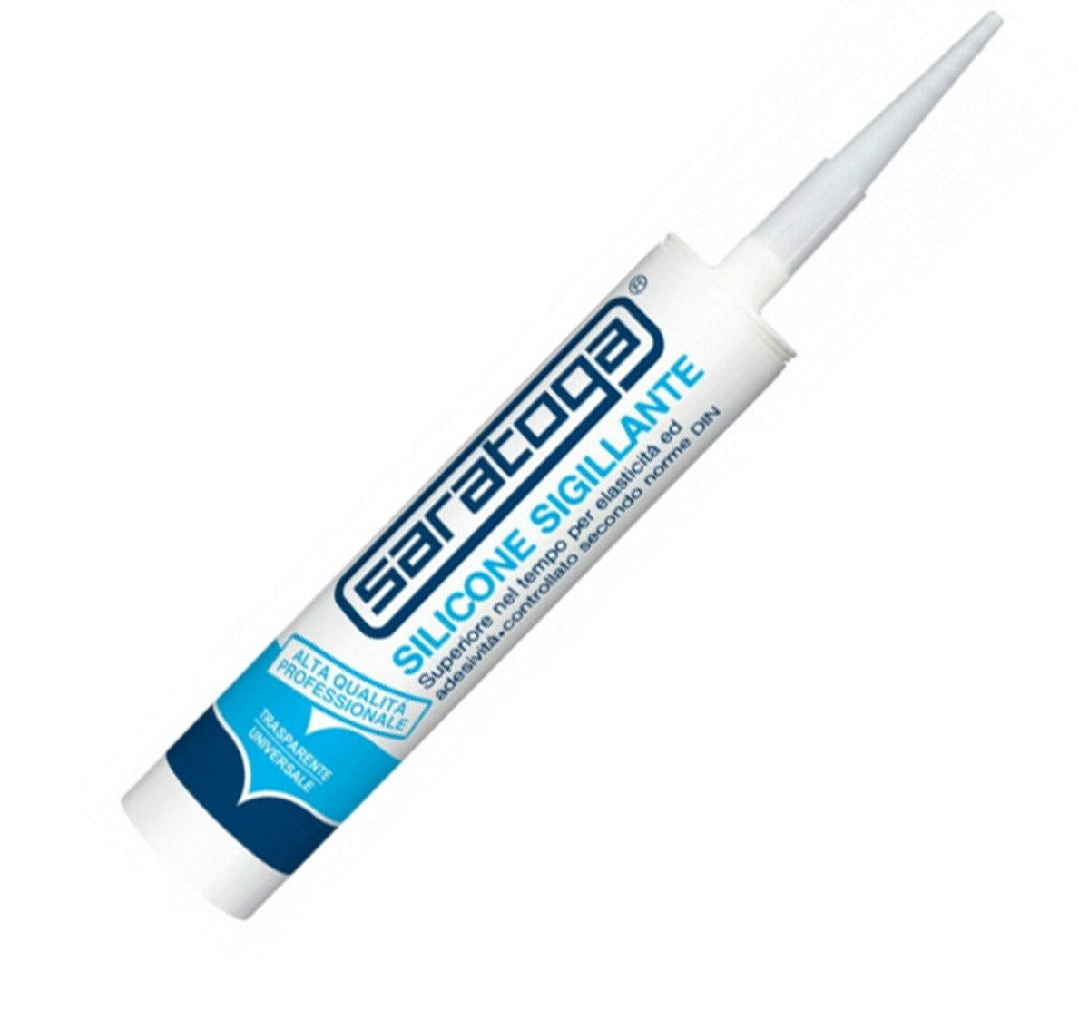 SILICONE TRASPARENTE A CARTUCCIA SARATOGA NPBN 01 280ML ACETICO SILICONE PURO