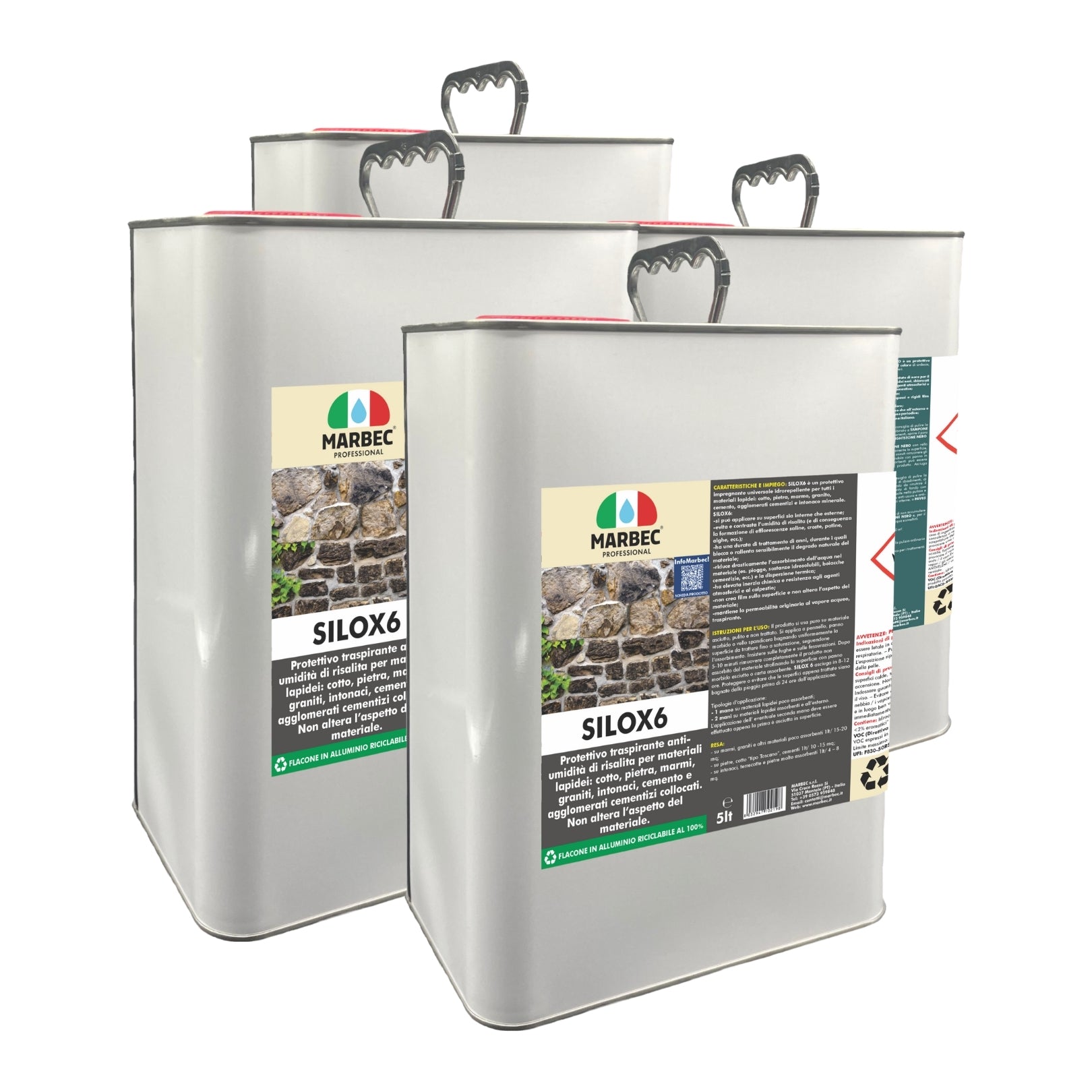 Protettivo idrorepellente SILOX 6   5LTx4Pz