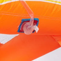 Gioco Gonfiabile per Bambini 3-8 Anni a tema Spazio con Borsa, 11 Paletti e Toppe Inclusi, 340x270x227 cm