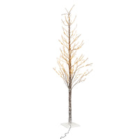 Gemini - Albero di Natale Spoglio Innevato H150 cm con 186 Luci LED