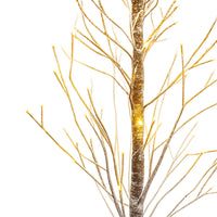Gemini - Albero di Natale Spoglio Innevato H150 cm con 186 Luci LED