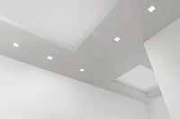 SIRIS faretto da Incasso 1 Luce in gesso bianco attacco GU10 9x9cm