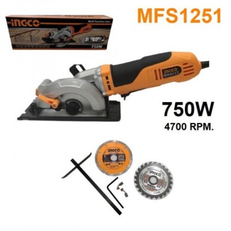 Mini sega circolare multifunzione taglio rapido preciso motore 750 w e accessori