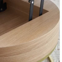 Set di Tavolini da Salotto Sovrapponibili Regolabili in Altezza con Due Cassetti, Design Elegante in MDF, 70x70x42/56,5 + 60x60x24 cm, Bianco