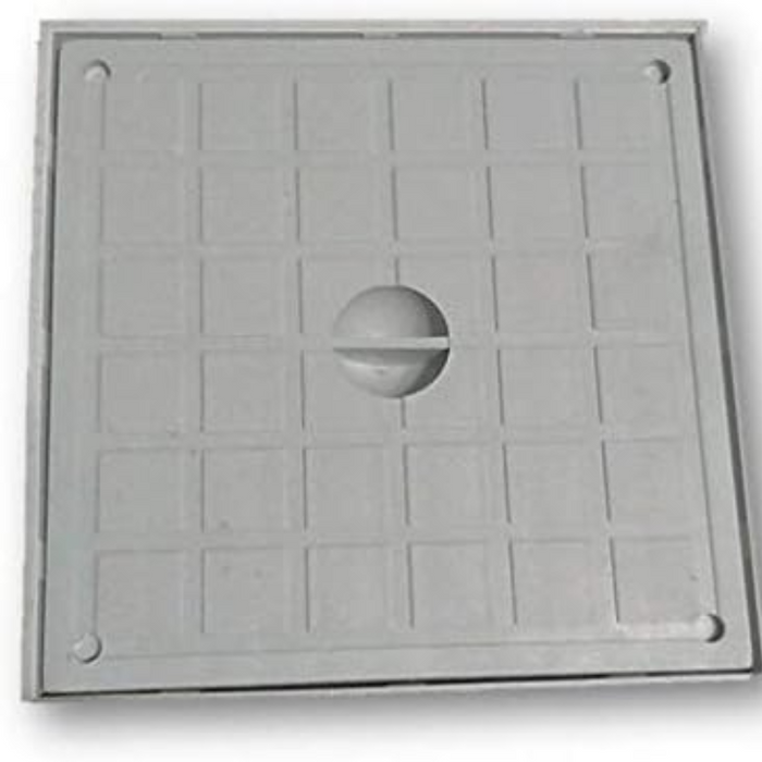 Pozzetto in polipropilene con coperchio grigio chiaro varie dimensioni *** dimensioni 300 x 300 millimetri, confezione 1