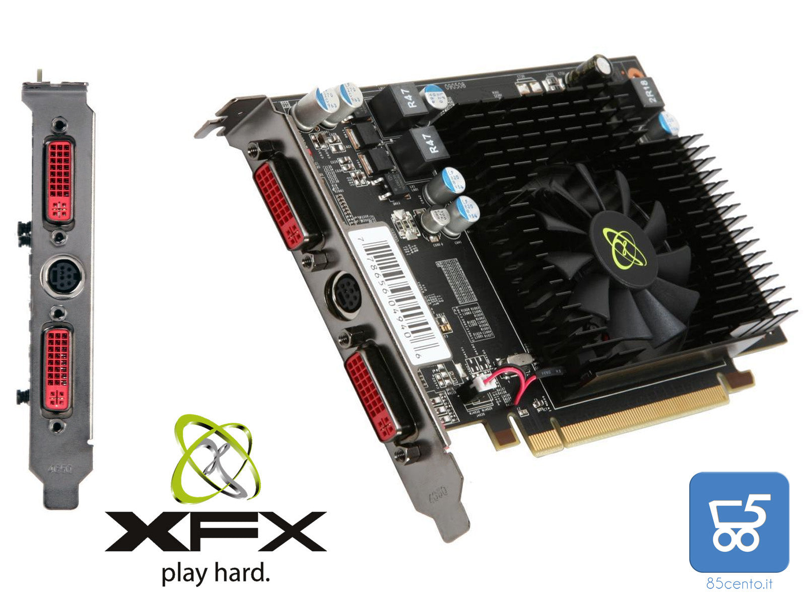 SK Scheda Video 1GB XFX Radeon HD 4670 DirectX 10.1 HD-467X-ZDF2 1GB 128-Bit DDR2 PCI Express 2.0 x16 HDCP Ready