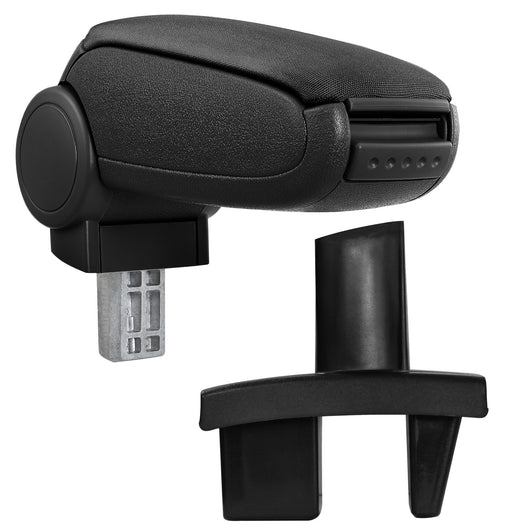 [pro.tec] Bracciolo centrale - Poggiabraccio con vano portaoggetti - imbottito - in tessuto - nero - Peugeot 307