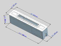 Bruciatore a bioetanolo Smart APP inserto automatico da incasso SLIM 70