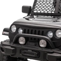 Macchina Elettrica per Bambini 3-6 Anni da 12V con Telecomando, Fari e Clacson, 100x64.2x71 cm, Nero