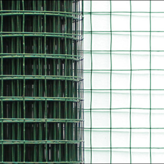 Rete Metallica in Rotolo da 5m Alta 1m Maglia Quadrata Rete in Acciaio per Recinzione - 5 Rotoli pro.tec