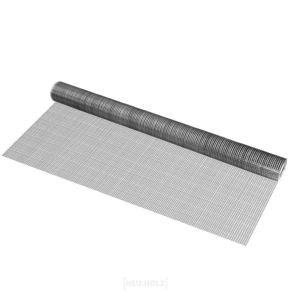 Recinzione in rete metallica argento 100 cm x 5 m grigia 03_0001497