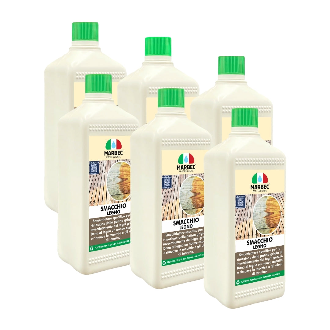 Smacchiare legno SMACCHIO LEGNO   1LTx6Pz