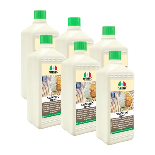 Smacchiare legno SMACCHIO LEGNO   1LTx6Pz