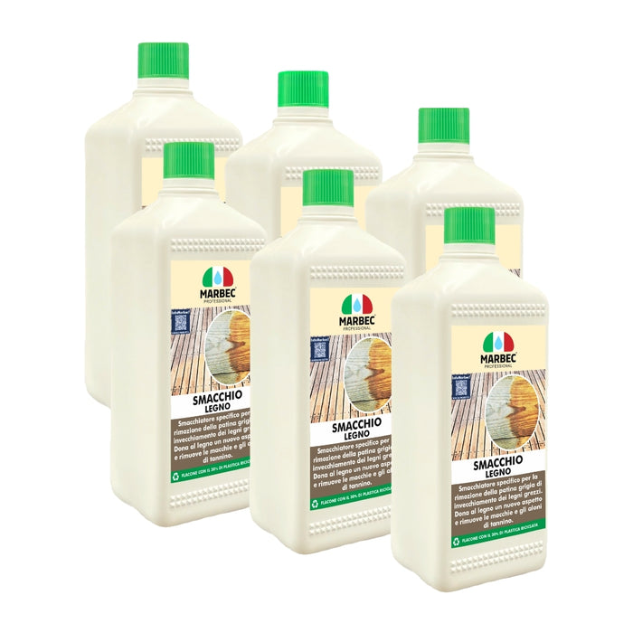 Smacchiare legno SMACCHIO LEGNO   1LTx6Pz