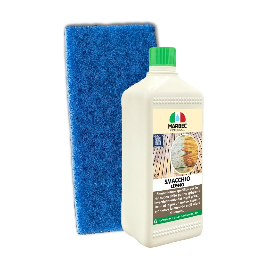 Smacchiare legno SMACCHIO LEGNO   1LT + Tampone Blu