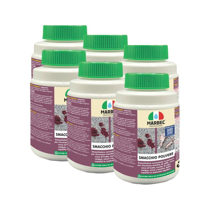 Come togliere le macchie di vino, caffè SMACCHIO POLVERE   250GRx6Pz