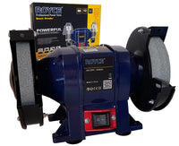 SMERIGLIATRICE MOLA DA BANCO 150W 2 DISCHI 2 PIETRE 125MM PROFESSIONALE RBG-125