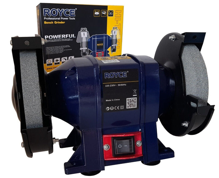 SMERIGLIATRICE MOLA DA BANCO 150W 2 DISCHI 2 PIETRE 125MM PROFESSIONALE RBG-125