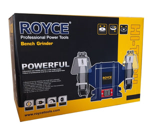 SMERIGLIATRICE MOLA DA BANCO 150W 2 DISCHI 2 PIETRE 125MM PROFESSIONALE RBG-125