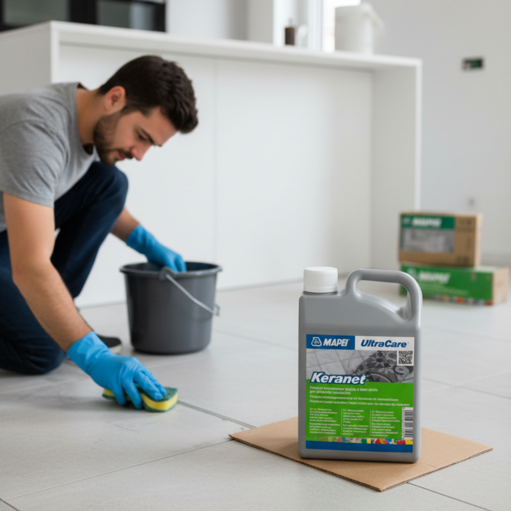 Ultracare keranet pulitore concentrato liquido pavimenti interni esterni 1 litro *** pezzi 4 pz, confezione 1
