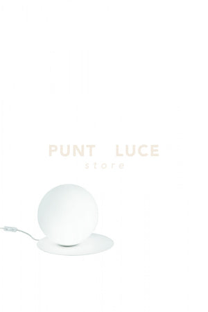 SNAIL LUMETTO BIANCO CON SFERA OPALE BIANCA 1 LUCE ATTACCO G9 D.22CM