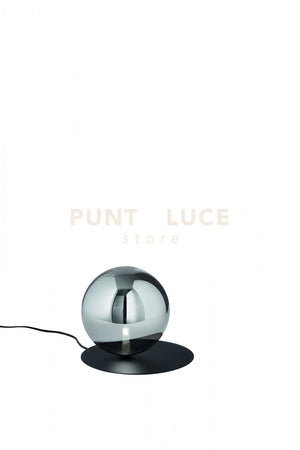 SNAIL  LUMETTO NERO CON SFERA OPALE FUME' 1 LUCE ATTACCO G9 D.22CM