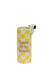 Vaso in ceramica con decorazione Peanuts Yellow