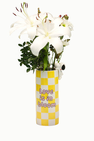 Vaso in ceramica con decorazione Peanuts Yellow