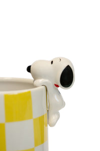 Vaso in ceramica con decorazione Peanuts Yellow