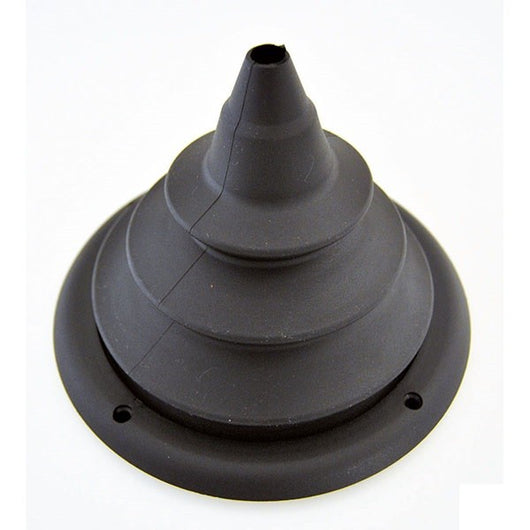 SOFFIETTO NERO CON FLANGIA - FORO Ø 12 X 150