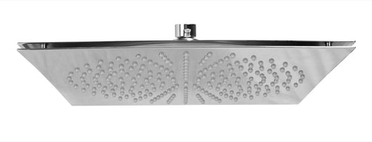 SOFFIONE FLAT QUADRO BIANCHI cromo