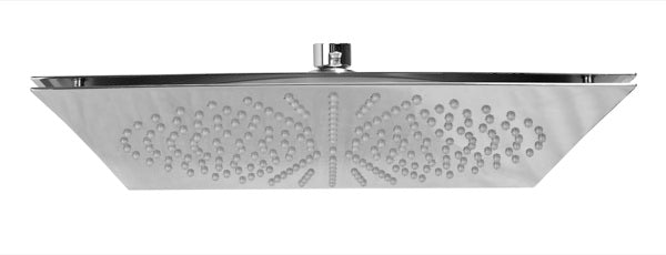 SOFFIONE FLAT QUADRO BIANCHI cromo