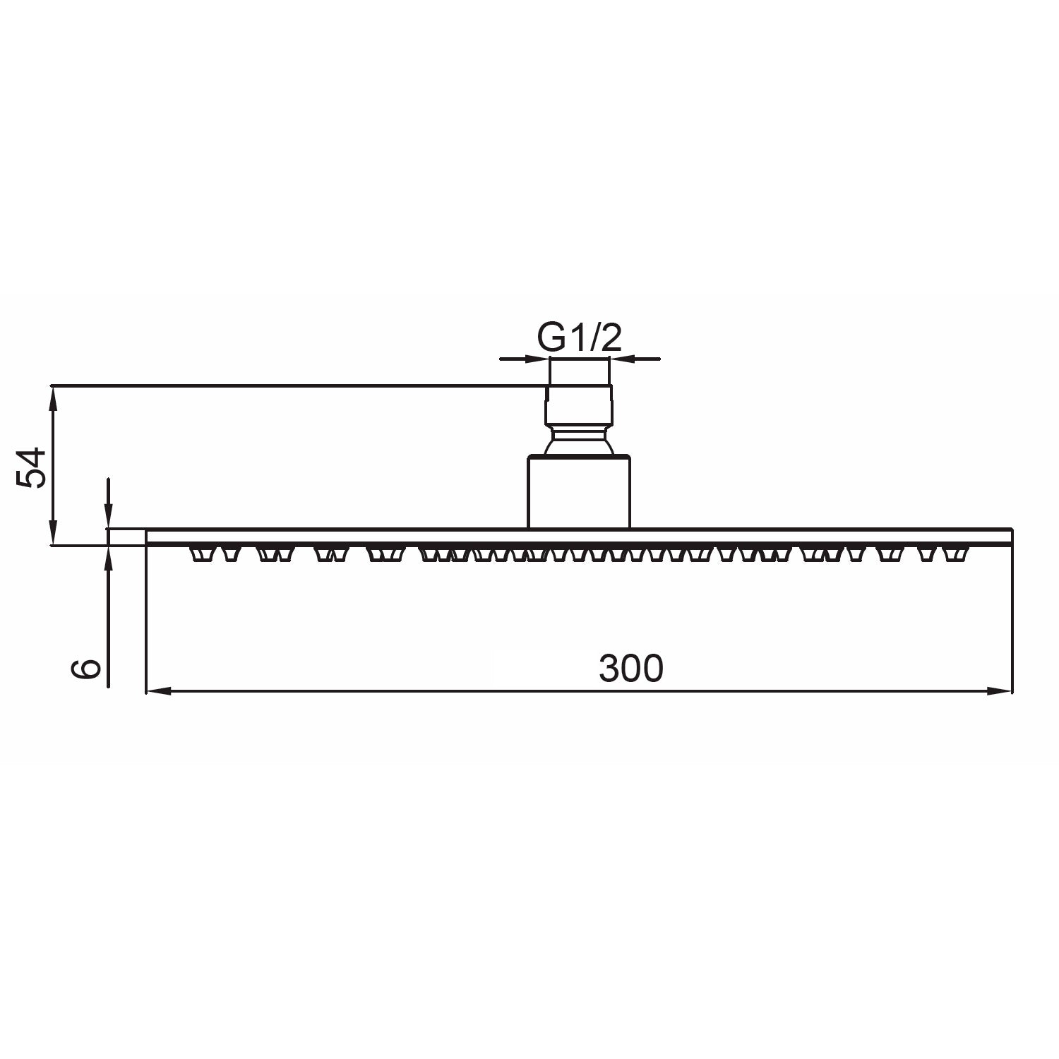 SINED Soffione doccia inox 316L in acciaio inox 316L colore inox rotondo Ø30 cm con finitura inox lucida, resistente alla corrosione, adatto per interni ed esterni, design moderno – Modello Levante SO
