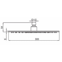 SINED Soffione doccia rotondo Ø30 cm in acciaio inox 316L finitura Oro Rosa resistente alla corrosione per uso interno ed esterno SOFFIONE-LEVANTE-30-ORO-ROSA