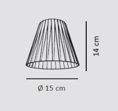 SOFIA-PARALUME in tessuto per lampade attacco E14
