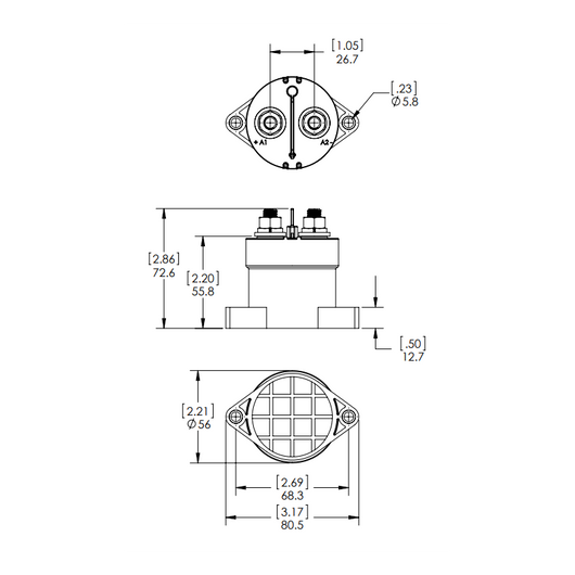 SOLENOIDE SERIE L 250A 12/24V
