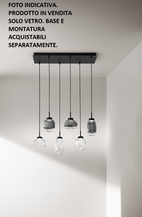 SOLO VETRO TRASPARENTE EKOS 2 D.15CM H.16,2CM BASE ACQUISTABILE SEPARATAMENTE