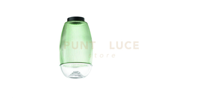 SOLO VETRO VERDE EKOS D.12CM H.20,8CM BASE ACQUISTABILE SEPARATAMENTE