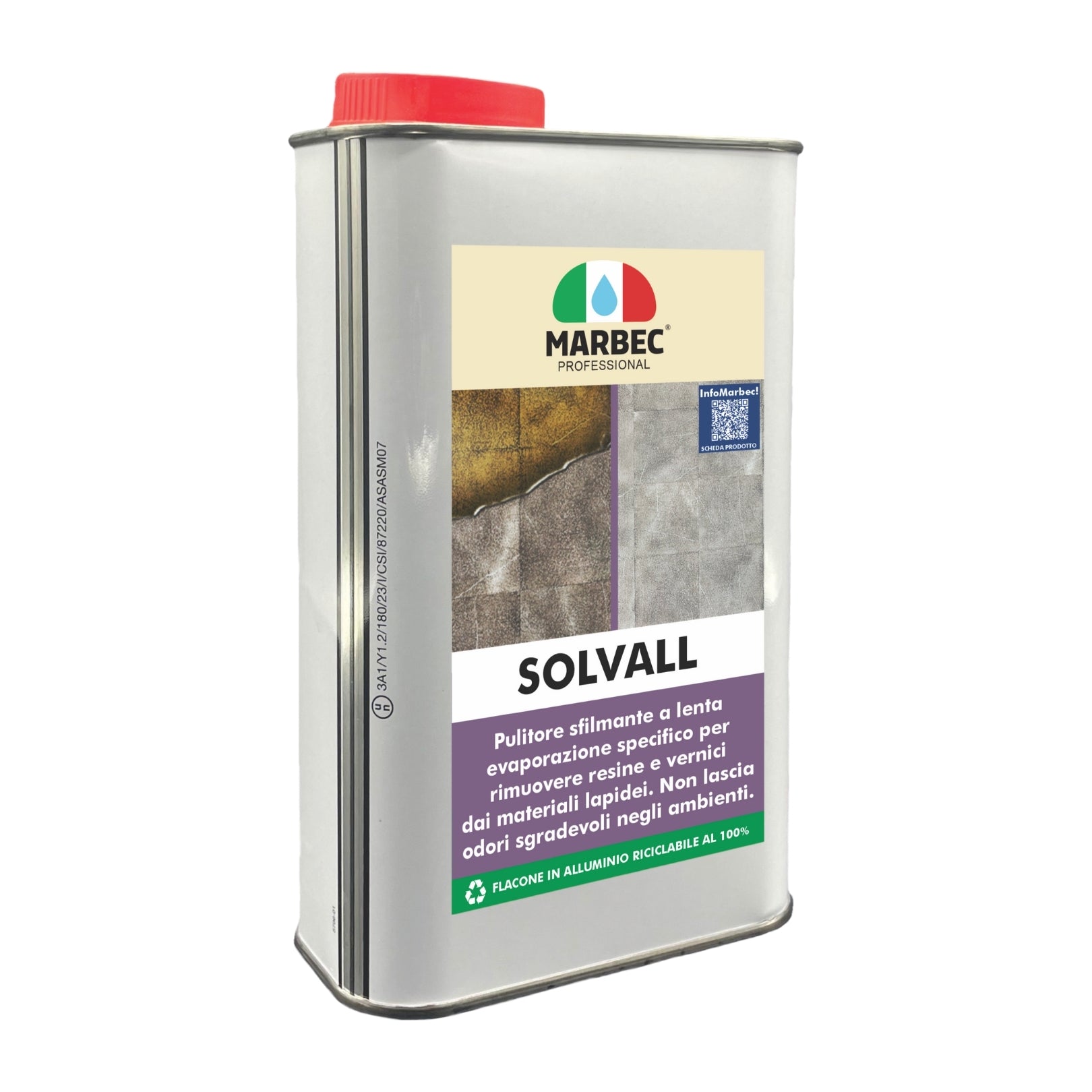 Pulitore sfilmante per materiali lapidei SOLVALL   1LT