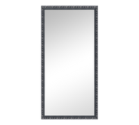 SONJA SPECCHIO DA PARETE CON CORNICE LAVORATA CON GANCI X INSTALLAZIONE ORIZZONTALE E VERTICALE 110X200CM NERO ARGENTO