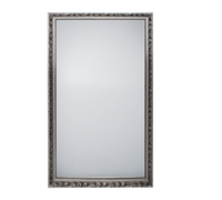 SONJA SPECCHIO DA PARETE CON CORNICE LAVORATA CON GANCI X INSTALLAZIONE ORIZZONTALE E VERTICALE 100X200CM ARGENTO